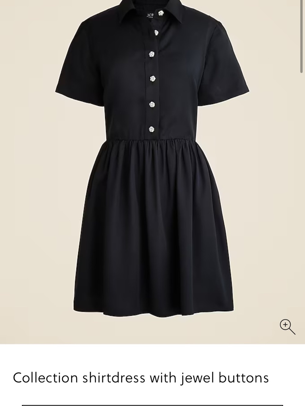 J. Crew Collection shirtdress with jewel buttons NWT SIZE 4